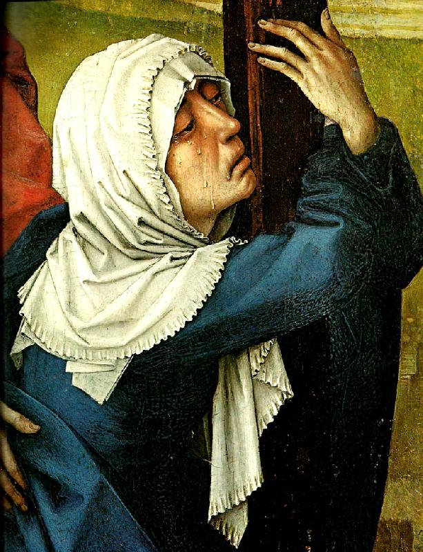 Rogier van der Weyden korsfastelsen Sweden oil painting art